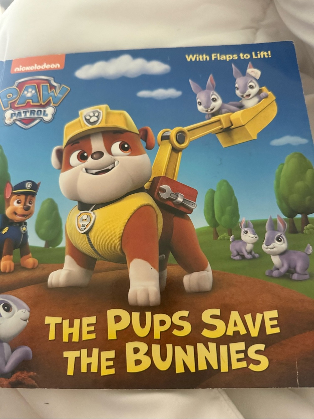 Paw Patrol Blue & Yellow The Pups Save the Bunnies Picture Book